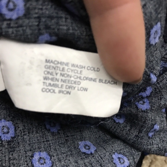 Gap Blue Ditsy Floral Empire Waist Sun Dress - Picture 6 of 6